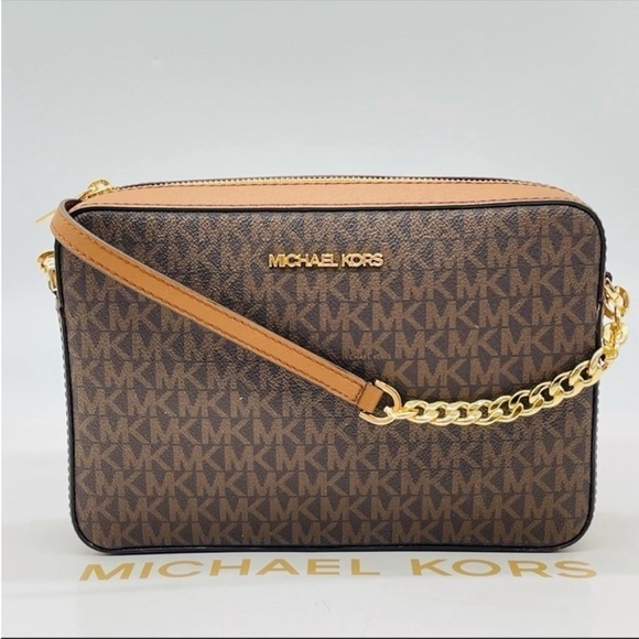 Michael Kors EW Crossbody Bag Brown/Gold